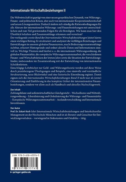 Produktbild: Internationale Wirtschaftsbeziehungen II