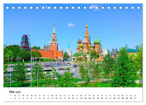 Produktbild: Moskau City (Tischkalender 2026 DIN A5 quer), CALVENDO Monatskalender