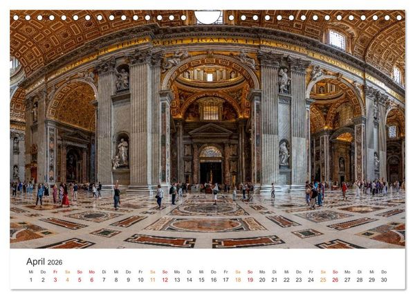 Produktbild: Rom &ndash; Geschichte, Glanz und Gassen (Wandkalender 2026 DIN A4 quer), CALVENDO Monatskalender