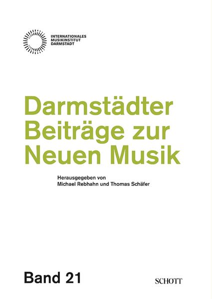 Produktbild: Darmst&auml;dter Beitr&auml;ge zur neuen Musik