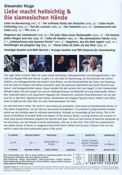 Produktbild: Liebe macht hellsichtig/Die siamesischen H&auml;nde - Edition Filmmuseum [2 DVDs]