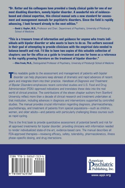 Produktbild: Handbook of Diagnosis and Treatment of Bipolar Disorders