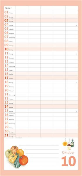 Produktbild: times&more Schaffner Familienplaner 2027