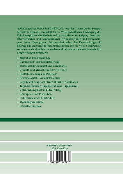 Produktbild: Kriminologische Welt in Bewegung