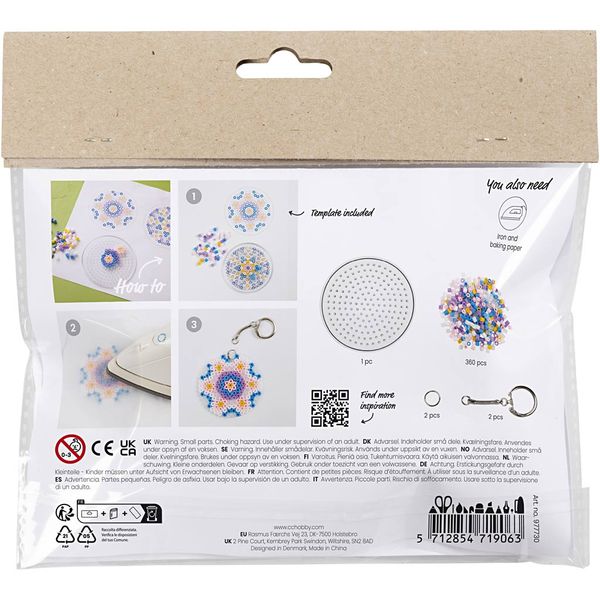 Produktbild: Creativ Company Mini Kreativ Set B&uuml;gelperlen, Anh&auml;nger, Beuteldekoration, Sortierte Farben