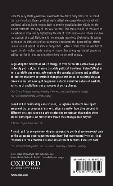 Produktbild: Contestants, Profiteers, and the Political Dynamics of Marketization