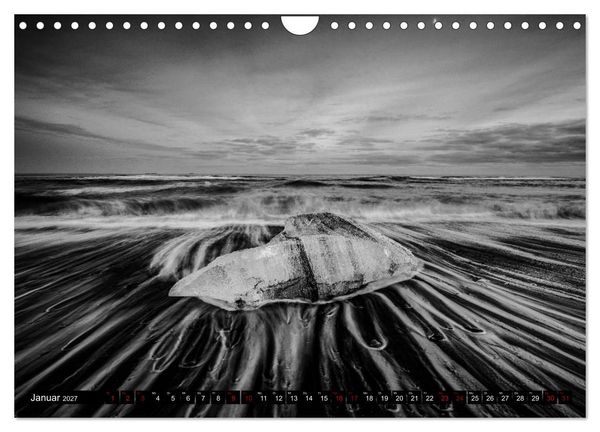 Produktbild: Dramatik in SW (Wandkalender 2027 DIN A4 quer), CALVENDO Monatskalender