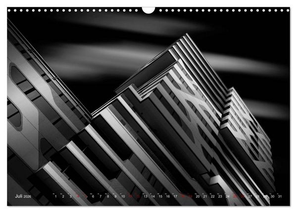 Produktbild: Monochrome Architektur (Wandkalender 2026 DIN A3 quer), CALVENDO Monatskalender