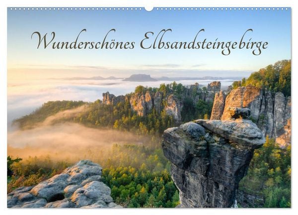 Produktbild: Wundersch&ouml;nes Elbsandsteingebirge (Wandkalender 2026 DIN A2 quer), CALVENDO Monatskalender