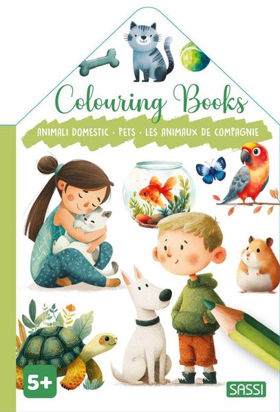 Produktbild: Animali domestici-Pets-Les animaux de compagnie. Colouring books