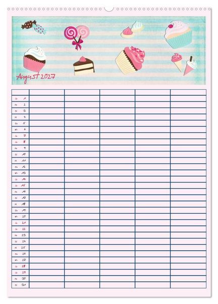 Produktbild: Unser buntes Familienleben (Wandkalender 2027 DIN A2 hoch), CALVENDO Monatskalender