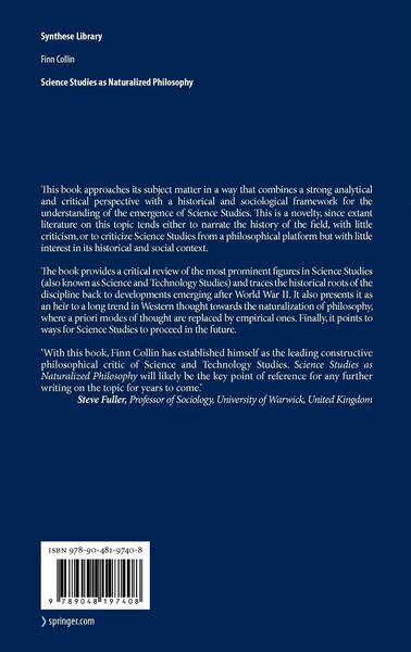 Produktbild: Science Studies as Naturalized Philosophy