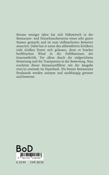 Produktbild: Der kulinarische Reisef&uuml;hrer f&uuml;r Stralsund