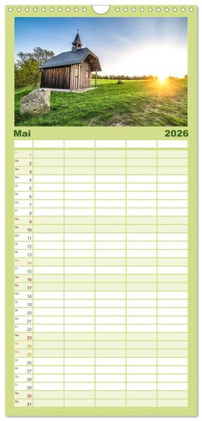 Produktbild: Familienplaner 2026 - Sch&ouml;nes Erzgebirge mit 5 Spalten (Wandkalender, 21 x 45 cm) CALVENDO