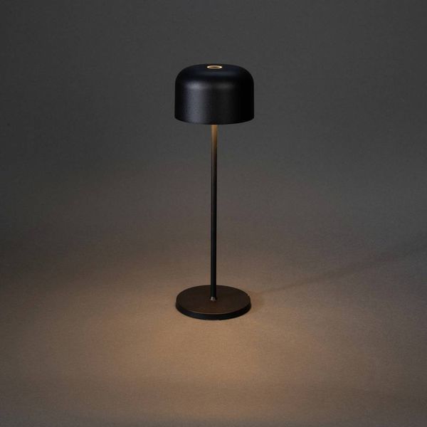 Produktbild: Konstsmide 7834-750 Lille LED-Akku-Tischlampe 3.5W Warmwei&szlig; Schwarz