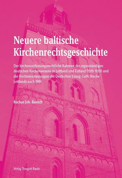 Produktbild: Neuere baltische Kirchenrechtsgeschichte