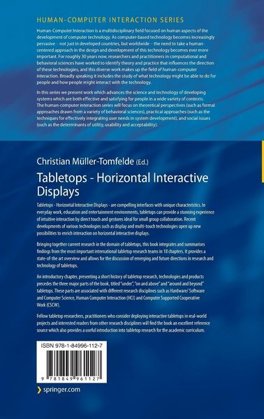 Produktbild: Tabletops - Horizontal Interactive Displays