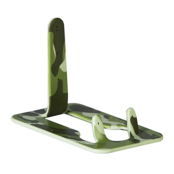Produktbild: Flexistand (Camouflage) - flexibler Handyaufsteller - f&uuml;r alle Handys und Mini-Tablets - superflach - stufenlos verstellbar - hochkant und quer - passt in jede Hosentasche