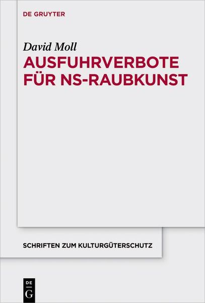 Produktbild: Ausfuhrverbote f&uuml;r NS-Raubkunst