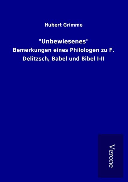 Produktbild: Unbewiesenes