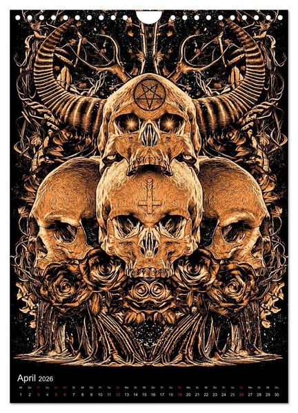 Produktbild: BLOODBOY/DARK ILLUSTRATION (Wandkalender 2026 DIN A4 hoch), CALVENDO Monatskalender