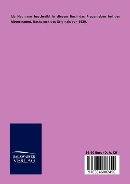 Produktbild: Altgermanisches Frauenleben