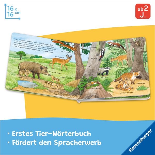 Produktbild: Mein Bilder-W&ouml;rterbuch: Unsere Tiere