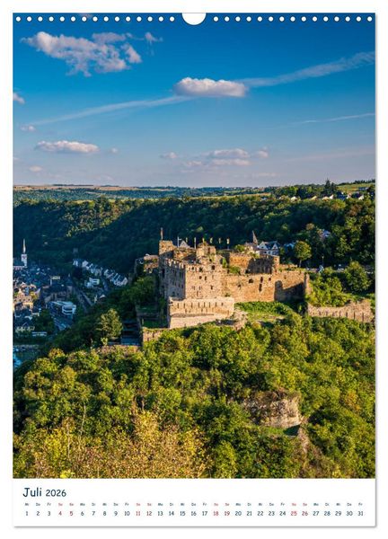 Produktbild: Burgen und Burgruinen am Mittelrhein (Wandkalender 2026 DIN A3 hoch), CALVENDO Monatskalender