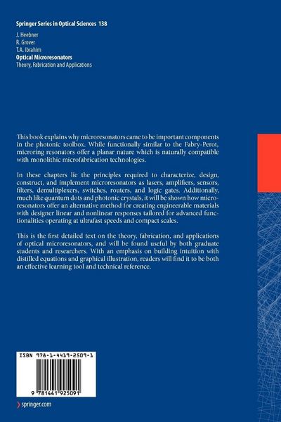 Produktbild: Optical Microresonators