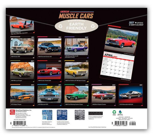 Produktbild: American Muscle Cars &ndash; Amerikanische Muskel-Autos 2027 &ndash; 16-Monatskalender im Deluxe-Format