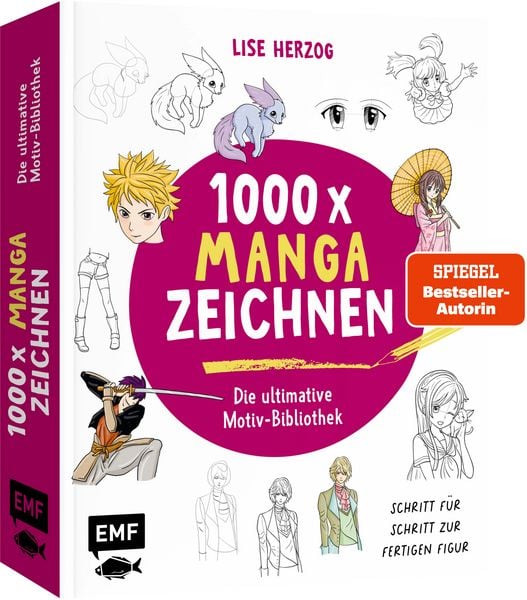 Produktbild: Die ultimative Motiv-Bibliothek &ndash;&nbsp;1000 x Manga zeichnen