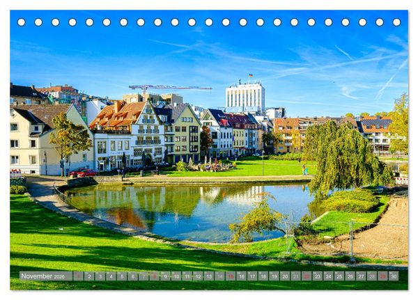 Produktbild: Ein Blick auf Paderborn (Tischkalender 2026 DIN A5 quer), CALVENDO Monatskalender