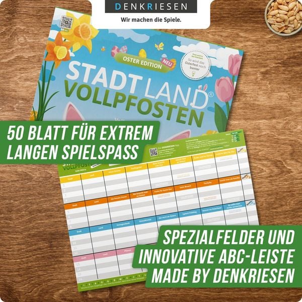 Produktbild: Denkriesen - Stadt Land Vollpfosten&reg; - Oster Edition - "volle M&ouml;hre."