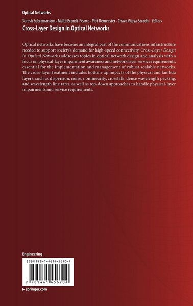Produktbild: Cross-Layer Design in Optical Networks