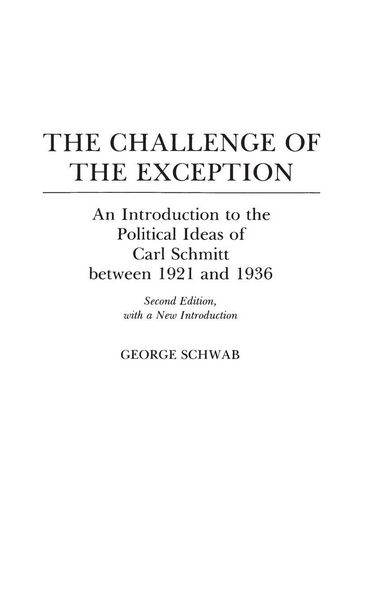 Produktbild: The Challenge of the Exception