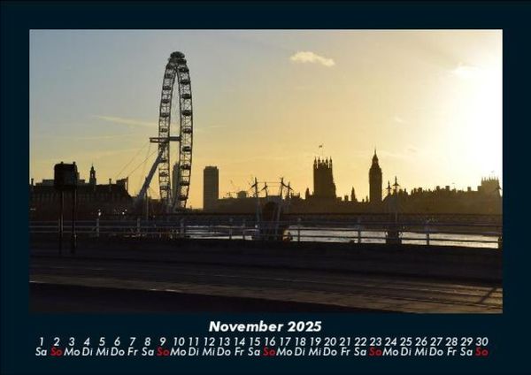 Produktbild: London 2025 Fotokalender DIN A5