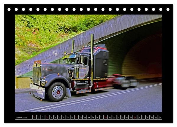 Produktbild: Kenworth W900A EXTHD (Tischkalender 2026 DIN A5 quer), CALVENDO Monatskalender