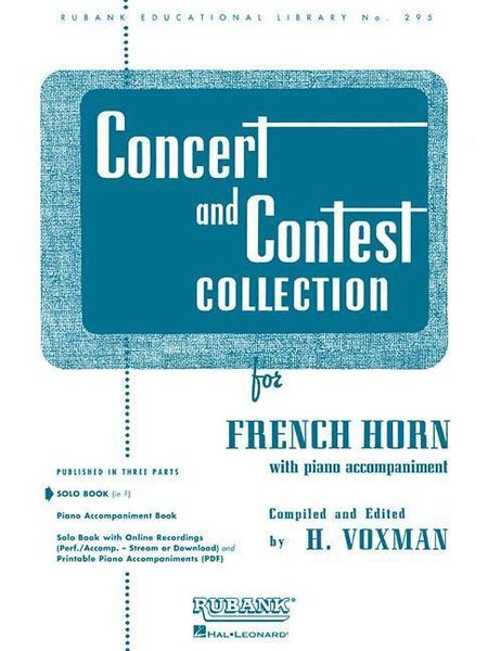 Produktbild: Concert and Contest Collection for French Horn
