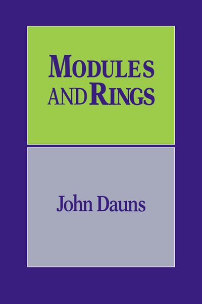 Produktbild: Modules and Rings