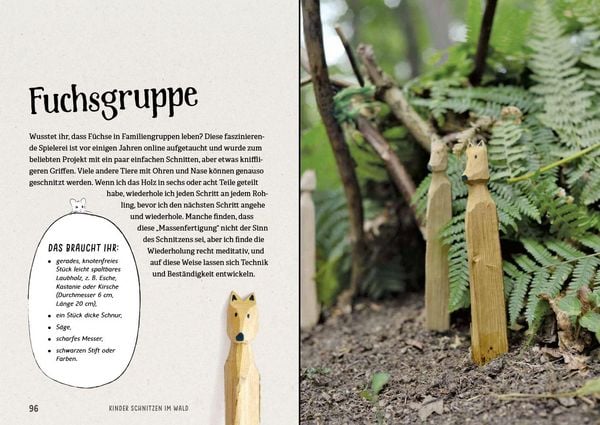 Produktbild: Kinder schnitzen im Wald