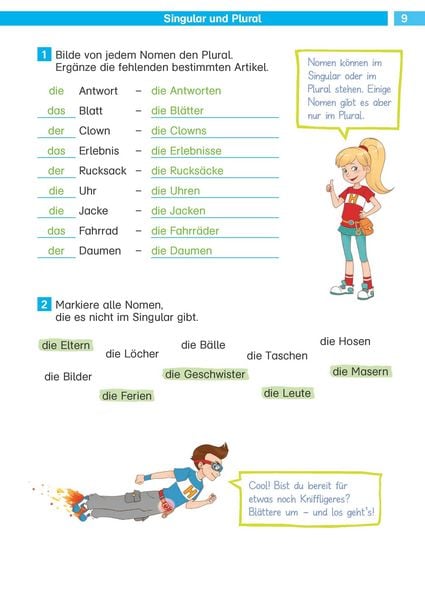 Produktbild: Die Deutsch-Helden Grammatik 4. Klasse