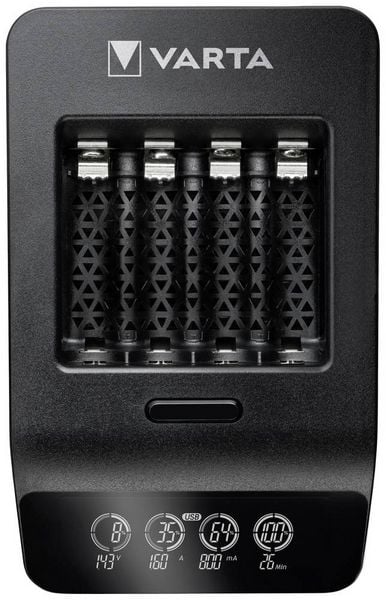 Produktbild: Varta LCD Smart Charger+ 4x 56706 Rundzellen-Ladeger&auml;t NiMH Micro (AAA), Mignon (AA)