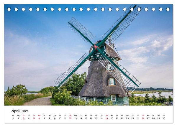 Produktbild: Deutschland- Nordsee und Ostsee (Tischkalender 2026 DIN A5 quer), CALVENDO Monatskalender
