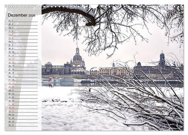 Produktbild: WUNDERVOLLES DRESDEN (Wandkalender 2026 DIN A3 quer), CALVENDO Monatskalender