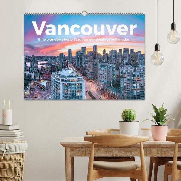 Produktbild: Vancouver - Eine wundersch&ouml;ne Stadt an der Westk&uuml;ste Kanadas. (Wandkalender 2026 DIN A2 quer), CALVENDO Monatskalender