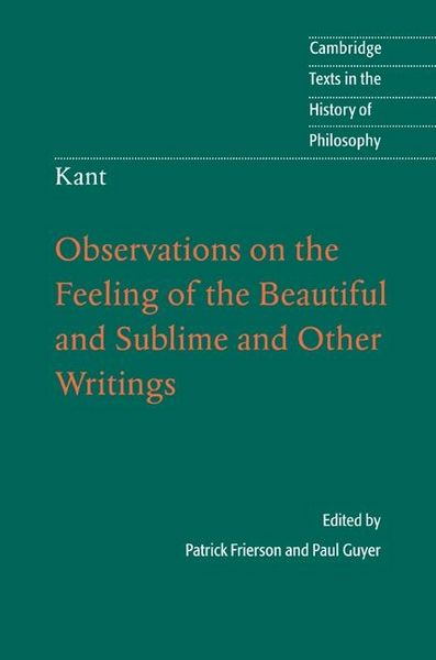 Produktbild: Kant: Observations on the Feeling of the Beautiful and Sublime and Other Writings