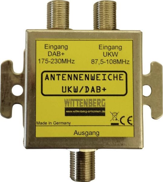 Produktbild: Wittenberg Antennen UKW & DAB+ Antennenweiche UKW, DAB+