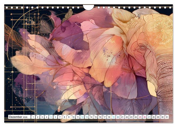 Produktbild: Bohemian Tierzauber (Wandkalender 2026 DIN A4 quer), CALVENDO Monatskalender
