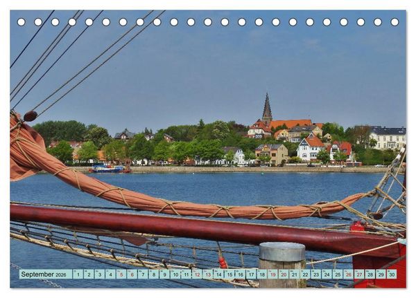 Produktbild: Eckernf&ouml;rde. Eichh&ouml;rnchen im Wappen - das Meer vor der T&uuml;r (Tischkalender 2026 DIN A5 quer), CALVENDO Monatskalender