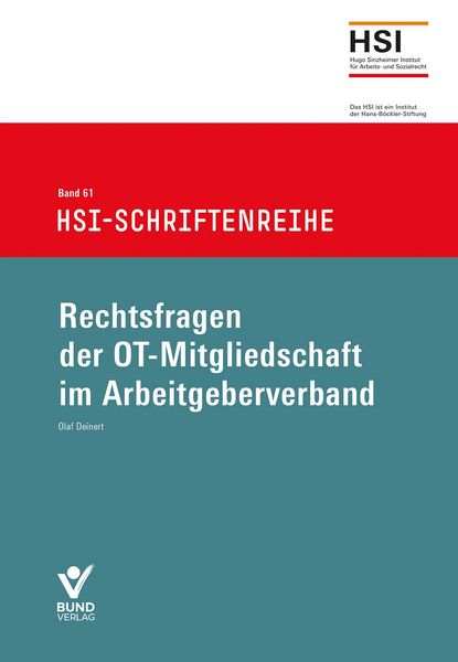Produktbild: Rechtsfragen der OT-Mitgliedschaft im Arbeitgeberverband